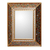 Cedar mirror, 'Flowers on Gold' - Hand Crafted Floral Glass Mirror thumbail