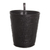 Leather waste basket, 'Warrior Guard' - Artisan Crafted Inca Leather Brown Waste Basket (image 2d) thumbail