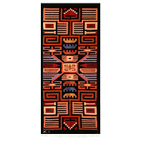 Wool tapestry, 'Nazca' - Wool tapestry