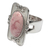 Rhodonite cocktail ring, 'Rose Aristocrat' - Rhodonite and Sterling Silver Cocktail Ring thumbail