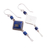 Lapis lazuli dangle earrings, 'Legacy' - Lapis Lazuli and Sterling Dangle Handmade Earrings (image 2d) thumbail