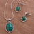 Chrysocolla jewelry set, 'Mystique' - Chrysocolla jewelry set thumbail
