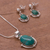 Chrysocolla jewelry set, 'Mystique' - Chrysocolla jewelry set (image 2b) thumbail