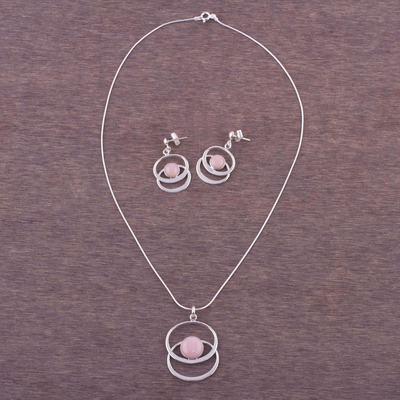 pink rose quartz jewelry