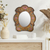 Mirror, 'Garden of Gold' - Reverse Painted Glass Wall Mirror (image 2) thumbail