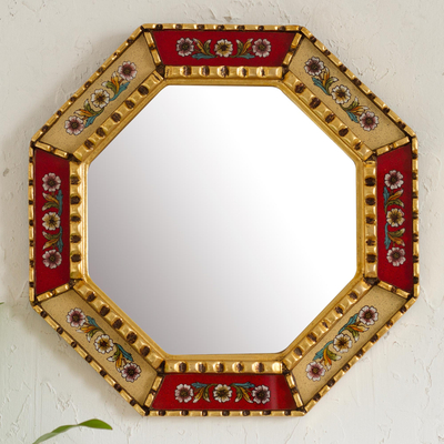 Spiegel aus Mohena-Holz - Einzigartiger Spiegel aus hinterlackiertem Glas und Holz
