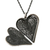 Silver locket necklace, 'Filigree Heart' - Hand Crafted Heart Shaped Sterling Silver Locket Necklace (image 2b) thumbail