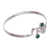 Chrysocolla bangle bracelet, 'Law of Attraction' - Chrysocolla bangle bracelet (image 2c) thumbail