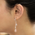 Pearl and pink opal dangle earrings, 'Sweet Perfection' - Pearl and pink opal dangle earrings (image 2d) thumbail
