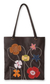 Leather handbag, 'Wildflowers' - Unique Floral Applique Leather Shoulder Bag thumbail