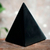 Onyx pyramid, 'Black Night of Peace' (large) - Onyx Pyramid Sculpture Handmade in Peru (Large) (image 2) thumbail