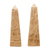 Aragonite obelisks, 'Towers' (pair) - Aragonite Obelisks Gemstone Sculptures (Pair) (image 2b) thumbail