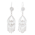 Sterling silver chandelier earrings, 'Inca Royal' - Bridal Sterling Silver Chandelier Earrings from Peru thumbail