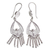 Sterling silver chandelier earrings, 'Inca Royal' - Bridal Sterling Silver Chandelier Earrings from Peru (image 2b) thumbail