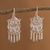 Silver filigree earrings, 'Andean Marinera' - Peruvian Sterling Silver Filigree Earrings (image 2) thumbail