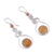 Opal dangle earrings, 'Pendulum of Time' - Opal dangle earrings (image 2c) thumbail