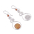 Opal dangle earrings, 'Pendulum of Time' - Opal dangle earrings (image 2d) thumbail