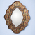 Reverse painted glass mirror, 'Song of Spring' - Reverse Painted Glass Floral Handmade Mirror (image 2) thumbail