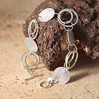 Silver link bracelet,