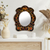 Mirror, 'Birdsong at Night' - Unique Reverse Painted Glass Wall Mirror (image 2) thumbail
