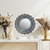 Reverse painted glass mirror, 'Bluebells' - Reverse Painted Glass Floral Wall Mirror with Bluebells thumbail