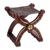 Tooled leather and wood stool, 'Baroque Peru' - Handcrafted Peruvian Wood Leather Stool (image 2c) thumbail