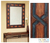 Leather mirror, 'Helix' - Artisan Crafted Geometric Leather Mirror (image 2) thumbail