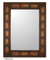 espejo de cuero - Espejo de cuero geométrico artesanal