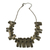 Gargantilla, 'Bronze Goddess' - Collar llamativo chapado en bronce geométrico moderno y audaz
