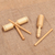 Wood toc toc instruments, 'My Companions' (pair) - Handmade Wood Toc Toc Instruments (Pair) (image 2) thumbail