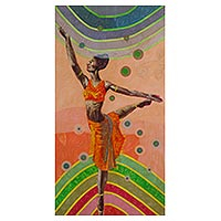 'Dance Teacher' - Multicolor Surrealist Painting