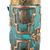 Copper and silver vase, 'Chimu Deity' - Archaeological Brass and Copper Vase