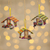 Ornaments, 'Andean Houses' (set of 3) - Peru Handmade Christmas Tree Ornament Se (image 2) thumbail