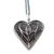 Collar de corazón de filigrana de plata de primera ley - Collar con colgante de plata de ley en forma de corazón de comercio justo