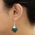 Chrysocolla dangle earrings, 'Synthesis' - Peruvian Chrysocolla and Silver Earrings Handmade Jewelry (image 2j) thumbail