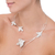Silver wrap necklace, 'Dearest' - Fine Silver Collar Necklace (image 2d) thumbail
