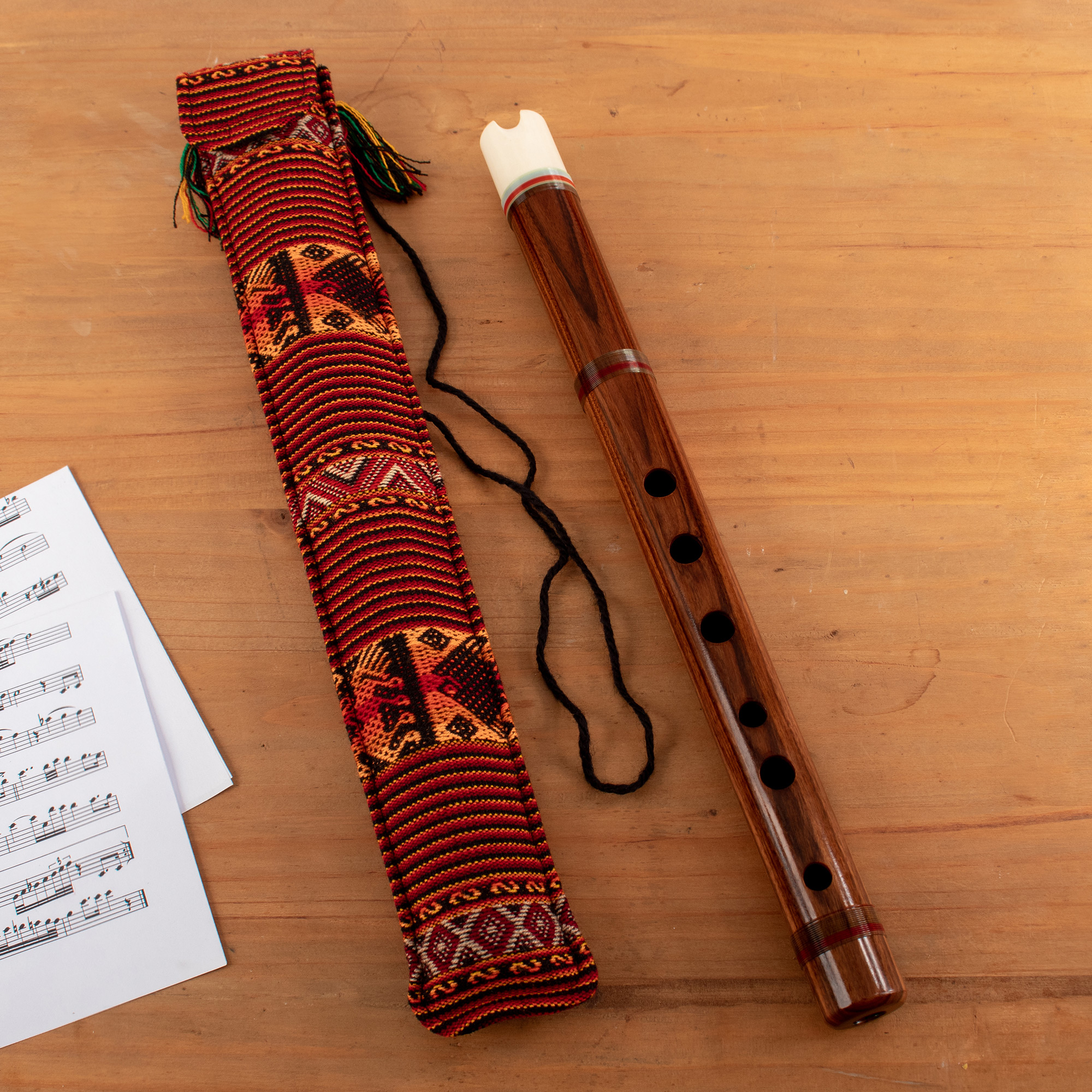 Peruvian Quena With Its Method, Bamboo Quena, Quena Flute From the Andes,  Learn to Play the Quena, Magnificent Bamboo Quena, Quena Flute 