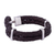 Men's leather bracelet, 'Furrows' - Men's Sterling Silver and Braided Leather Bracelet (image 2e) thumbail