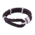 Men's leather bracelet, 'Furrows' - Men's Sterling Silver and Braided Leather Bracelet (image 2f) thumbail