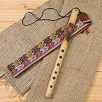 Bamboo quena flute, 'Night Owl' - Peruvian Bamboo Quena Flute