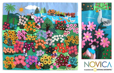 Applique wall hanging, World of Nature