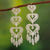 Silver filigree earrings, 'Heart Shower' - Handcrafted Heart Shaped Fine Silver Filigree Earrings (image 2) thumbail