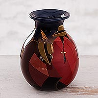 Ceramic vase, 'The Rest' - Handmade Cuzco Ceramic Vase