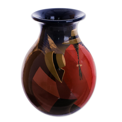 Handmade Cuzco Ceramic Vase