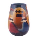 Ceramic vase, 'Convent Girl' - Artisan Crafted Cuzco Ceramic Folk Art Vase