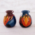 Ceramic vases, 'Get-Together' (pair) - Cuzco Ceramic Vases (Pair)