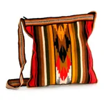 Alpaca blend shoulder bag, 'Andean Warmth' - Hand Made Women's Alpaca Blend Shoulder Bag 