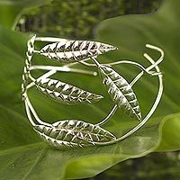 Silver wrap bracelet,