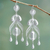 Silver chandelier earrings, 'Filigree Teardrops' - Peruvian Fine 950 Silver Chandelier Earrings (image 2) thumbail