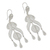 Silver chandelier earrings, 'Filigree Teardrops' - Peruvian Fine 950 Silver Chandelier Earrings (image 2b) thumbail